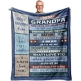 thumbnail image 1 of LHSHID Fathers Day Grandpa Gifts from Grandchildren Blankets Birthday Gifts for Grandpa Best Gifts for Grandpa Birthday Gifts Papa Gifts Throw Best Grandpa Gifts Idea 30"x40", 1 of 8