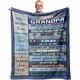 thumbnail image 1 of LHSHID Fathers Day Grandpa Gifts from Grandchildren Blankets Birthday Gifts for Grandpa Best Gifts for Grandpa Birthday Gifts Papa Gifts Throw Best Grandpa Gifts Idea 30"x40", 1 of 8