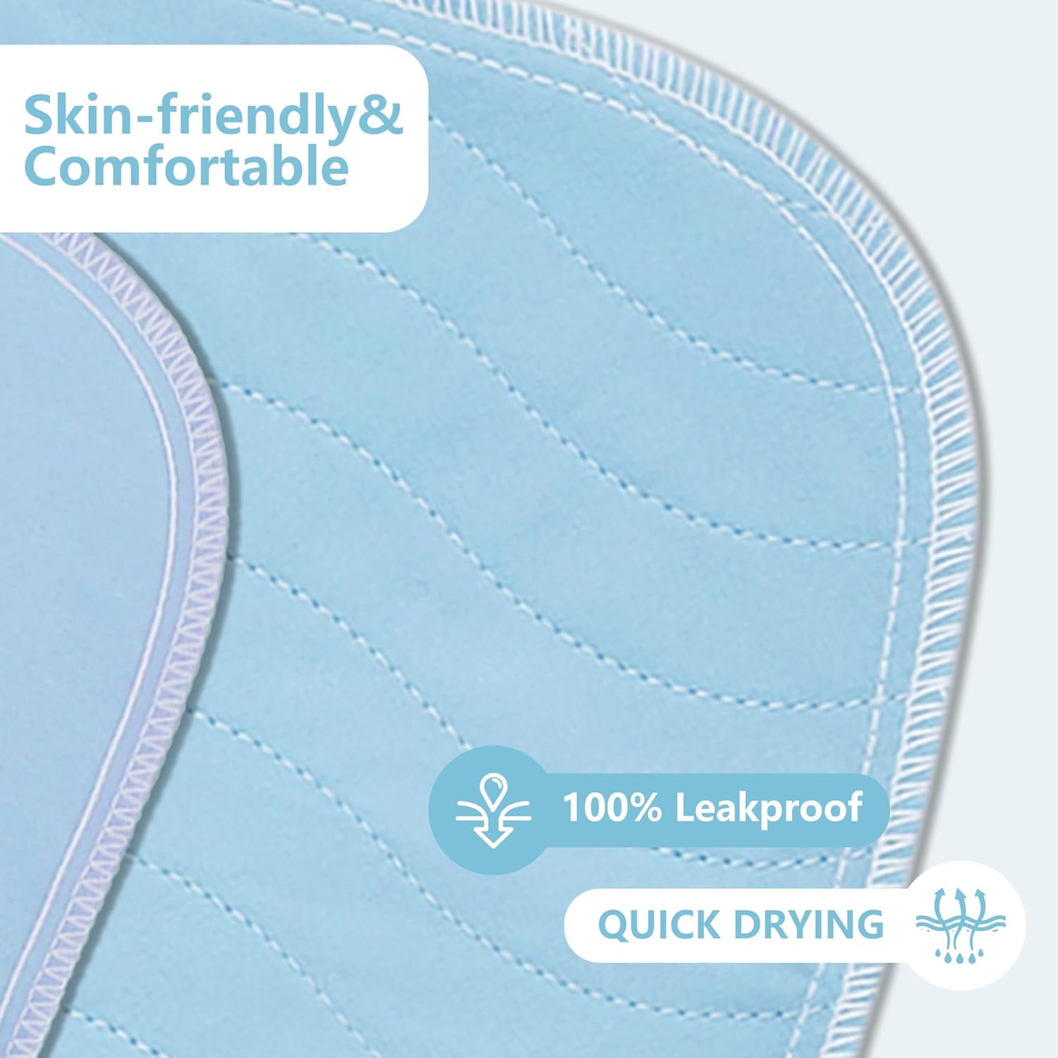 Washable Underpads, 36"x72" 2 Pack Incontinence Bed Pads, Heavy Absorbency Reusable for Elderly, Kids, Adults and Pets, Waterproof Quick Drying for Bed, Sofa, Floor