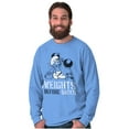 thumbnail image 4 of Hefty Smurf Weights Before Dates Gym Men's Long Sleeve Tee T Shirt Brisco Brands L, 4 of 6