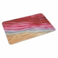 thumbnail image 4 of Red Ombre Coastal Door Mat Indoor Outdoor, Summer Nautical Beach Ocean Seaside Non Slip Welcome Mat with Rubber Backing, Absorbent Fabric Front Door Mats Entryway Rug for Home Patio Entrance 18"x30", 4 of 9