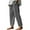 Grey, variant on Pisexur Linen Pants Women Unique Design Women's Pants Summer Casual Boho Beach Pants Lightweight Elastic Waist Capri Pants Side Button Trousers with Pockets