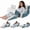 Navy Blue, variant on 9PCS Wedge Pillow Set for After Surgery Recovery, Adjustable Memory Foam Neck Pillow, Foam Leg Pillow, Relieves Neck, Leg Pain, Sleep Apnea, and Functions as a Reading Pillow Blue