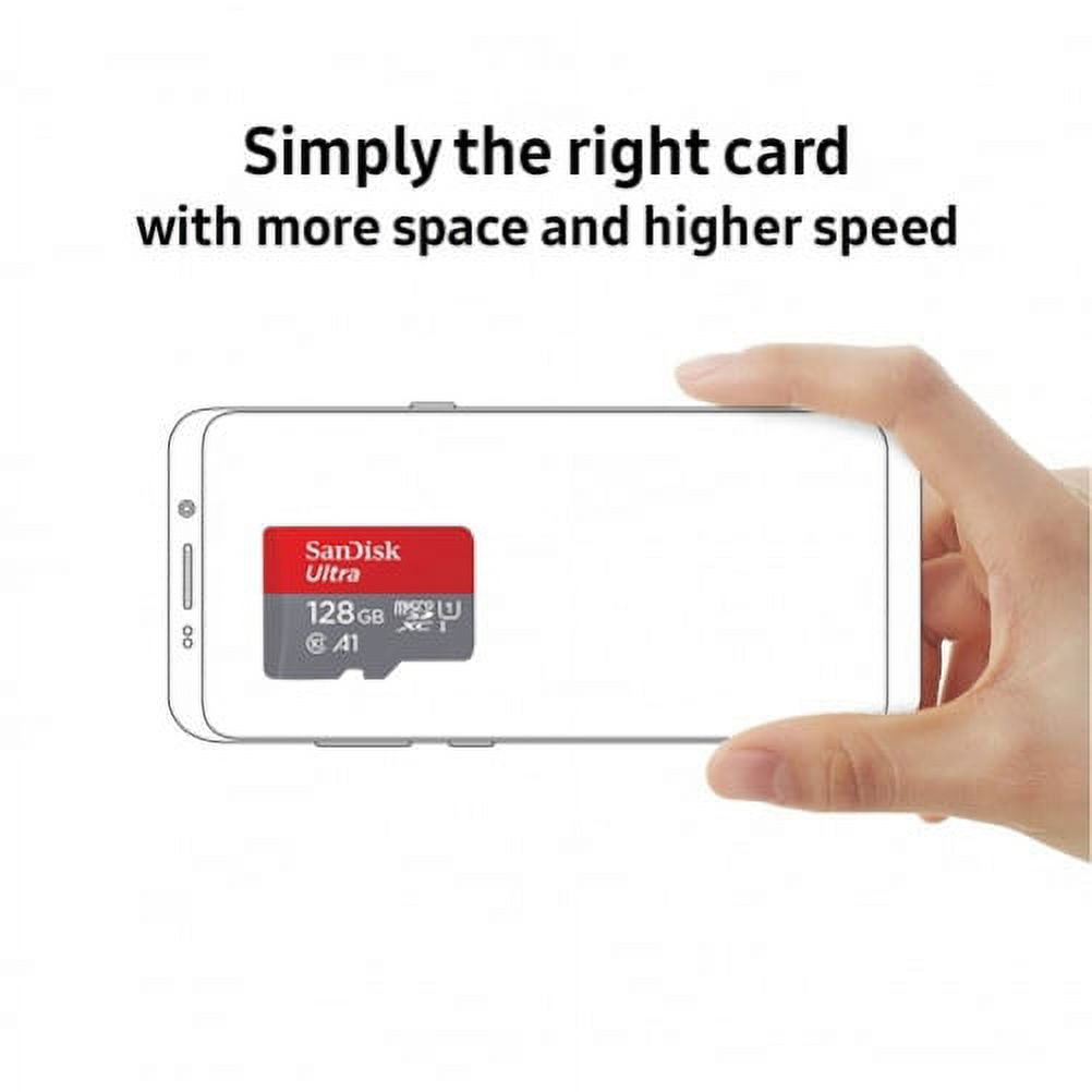 128GB Memory Card for LG K51, Q70 Phones - High Speed MicroSD Class 10 MicroSDXC