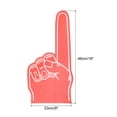 thumbnail image 2 of Giant Foam Finger 18 Inch EVA Number 1 DIY Blank Foam Hand, Red, 2 Pack, 2 of 5