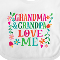 thumbnail image 4 of Inktastic Grandma Grandpa Love Me Girls Girls Baby Bib, 4 of 4