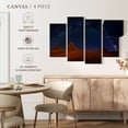 thumbnail image 4 of Elephant Stock Starry Sky Over Giza Pyramids Wall Art - Horizontal Multi Panel Canvas - Living Room Wall Decor - Religion And Spirituality Multi Panel - Black And Brown Decor - 24" x 14", 4 of 4