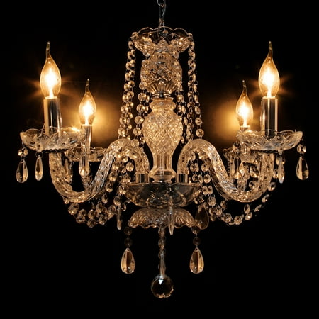 Traditional Style Pendant Lamp (Vintage Crystal Ceiling 4 Arms Pendant Lights Lamp Home Lighting Fixture Traditional European Chandelier Room)