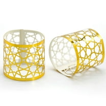 WHAMVOX 50 Pcs Assorted Color Paper Napkin Rings for Decoration Reusable and Decorative Table