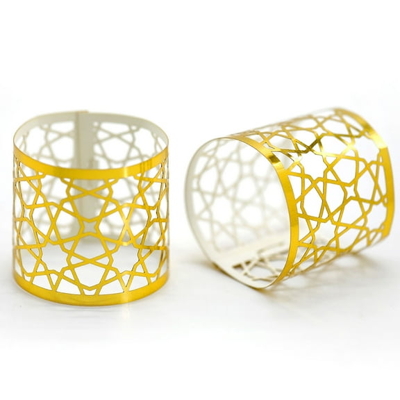 WHAMVOX 50 Pcs Assorted Color Paper Napkin Rings for Decoration Reusable and Decorative Table