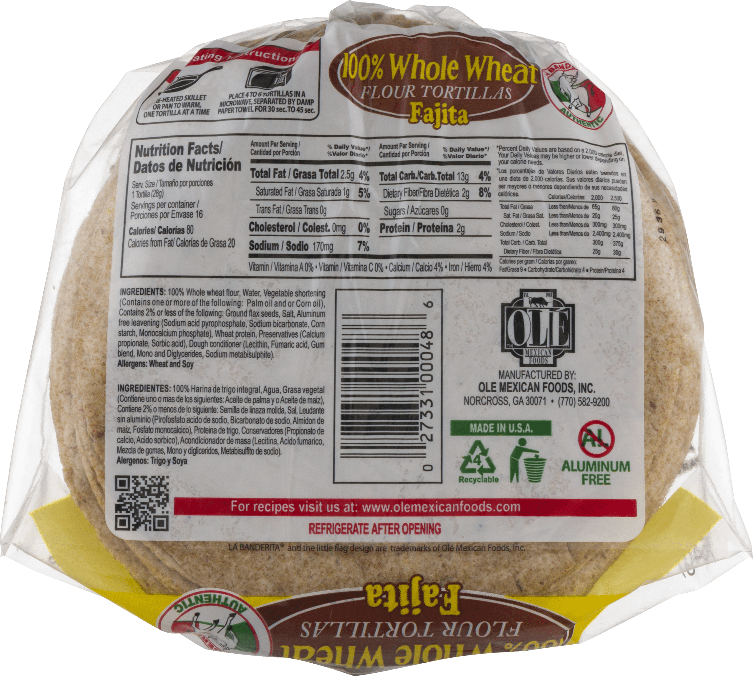 Flour Tortilla Nutrition Label flour-tortilla-nutrition-label