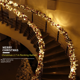 thumbnail image 5 of Paquete de ratán de rama de pino para decoración navideña, pasamanos para escaleras, puerta de hotel, centro comercial, color blanco flocado, 5 of 5