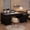 Black, variant on Gaderth 60-Inch Executive Desk, Large Office Computer Desk with Power Outlets and Drawers and Canbinet, Modern Simple Workstations Writing Table Conference Table for Home Office