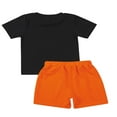 thumbnail image 2 of Boy T-shirt Set  Neck Printed T-shirt Lace Up Short Pants, 2 of 6