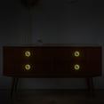 thumbnail image 4 of 4 Pcs Watercolor Cherry Fruit Crystal Glass Drawer Knob Pull Handle Ergonomic 30mm Glow in The Dark Furniture Cabinet Handle for Kitchen Dresser Cupboard Wardrobe, 4 of 7