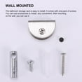thumbnail image 4 of Naiovety Estante de almacenamiento Accesorios de baño de vidrio de acero inoxidable Estructura estable Estantes de baño prácticos Soportes Juegos de accesorios de baño, 4 of 6