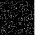 thumbnail image 2 of Kitsch Luxury Plastic Shower Cap for Women - (Body Positive Figure Drawing), 2 of 7