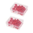 thumbnail image 4 of HAMPPLIES 2 Boxes Heart Shaped Thumbtack Plastic Push Pin Set for Maps Calendar, 4 of 8
