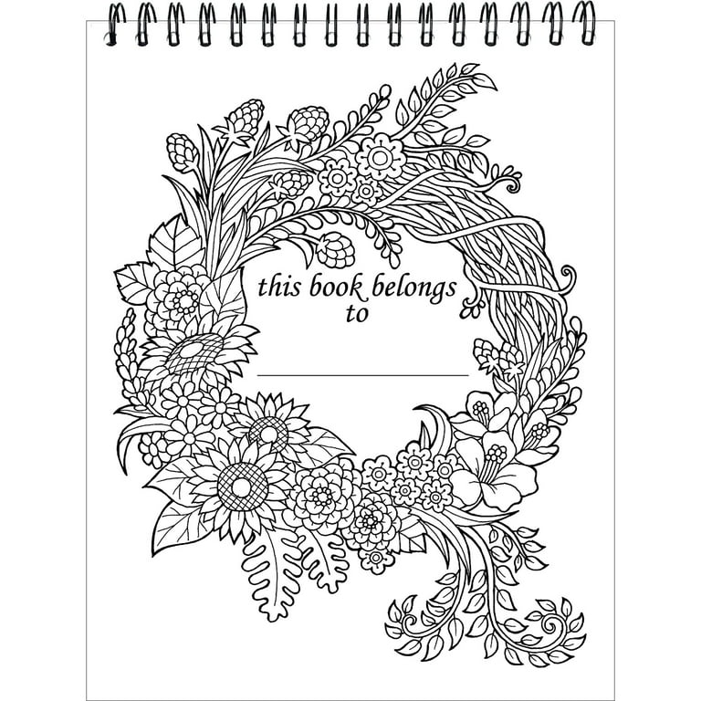 ColorIt Tropical Scenes Coloring Book for Adults with Hardback