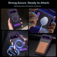 thumbnail image 4 of Dteck Case with Screen Protector for Google Pixel 9 / 9 Pro ,Shockproof Translucent Matte PC Case Compatible with Mag Safe Adjustable Kickstand Military Grade Drop Back Cover,Purple, 4 of 6