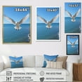 thumbnail image 4 of Designart "Gull'S Seaside Vista I" Coastal Wall Art Living Room, 4 of 7