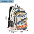 thumbnail image 2 of FORMRS School Backpack 17" Student Travel Bag with Laptop Compartment, Blue Sardines Pattern, 2 of 7