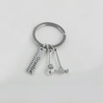 thumbnail image 5 of Limei 1Pcs Keychain, Grandpa Letter Carving Ruler Hammer Wrench Tool Keychain Key Ring for Birthday Gift, 5 of 6