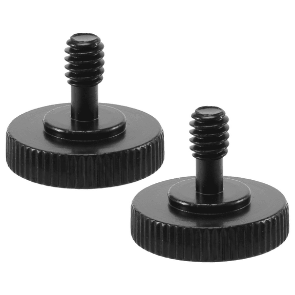 Thumb Screw Camera Quick Release 1/4 inch Thumbscrew L Bracket Mount Adapter Bottom inch-20 Female Thread (Pack of 2)