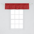 thumbnail image 2 of Ambesonne Roses Window Valance, Rose Flowers Doodle Motif, 42" x 12", Vermilion Charcoal Grey, 2 of 3