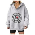thumbnail image 2 of Dance Like Like Rudolph Santa Love Jesu Christmas Hoodies for Women Christian Pullover Sweatshirt, 2 of 8