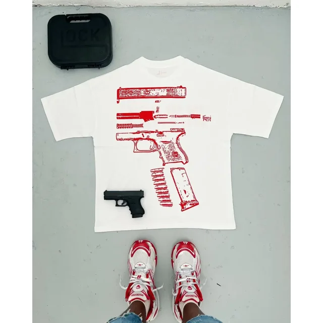 T-Shirt Surdimensionné Motif Lettre Hip Hop Gothique Rue y2k pour Hommes Rétro Décontracté Polyvalent Manches Courtes Col Rond Ample Femmes