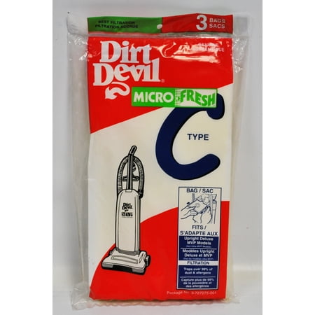 dirt vacuum devil micro fresh royal bags pack type