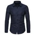 thumbnail image 2 of Men's slim floral long sleeve shirtWatermelon Red Size XXL, 2 of 5