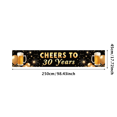 thumbnail image 3 of 30th Birthday Celebration Banner Backdrop Party Decorations for Cheers to 30 Years Milestone Event Decor Photography Background Supplies Festive Props, 3 of 4
