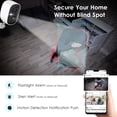 thumbnail image 3 of Camara de seguridad GMK CG6 inalambrica exterior interior 2K vision nocturna color deteccion movimiento AI audio bidireccional IP65, 3 of 5
