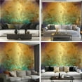 thumbnail image 6 of Peel and Stick Wallpaper Canvas Colorful golden abstract painted grunge Modern Art Wall Mural Decor Self Adhesive and Removable 69in x 98in, 6 of 6