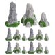 thumbnail image 1 of Miniature Resin Rockery Statue for Decoration 15Pcs Micro Landscape Set, 1 of 4