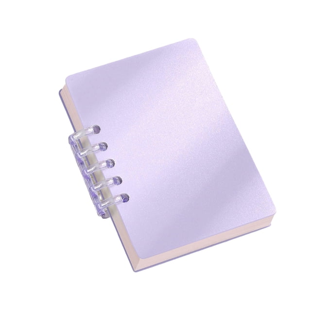 A7 Loose Leaf Notebook, Mini Spiral Bound Memo Book, 60 Sheets Portable Note Pad for School Office Travel