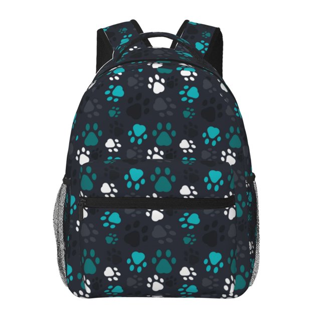 Fotbe Animal Footprints Mochila Casual con Estampado para Escuela, Viajes y Actividades al Aire Libre - Duradera, Ligera y Cómoda