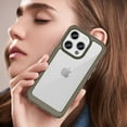 thumbnail image 5 of Allytech for iPhone 15 Pro Case, Clear Back Cover Hard Shell Rugged Hybrid Shockproof Cell Phone Case for Apple iPhone 15 Pro, Gray, 5 of 8