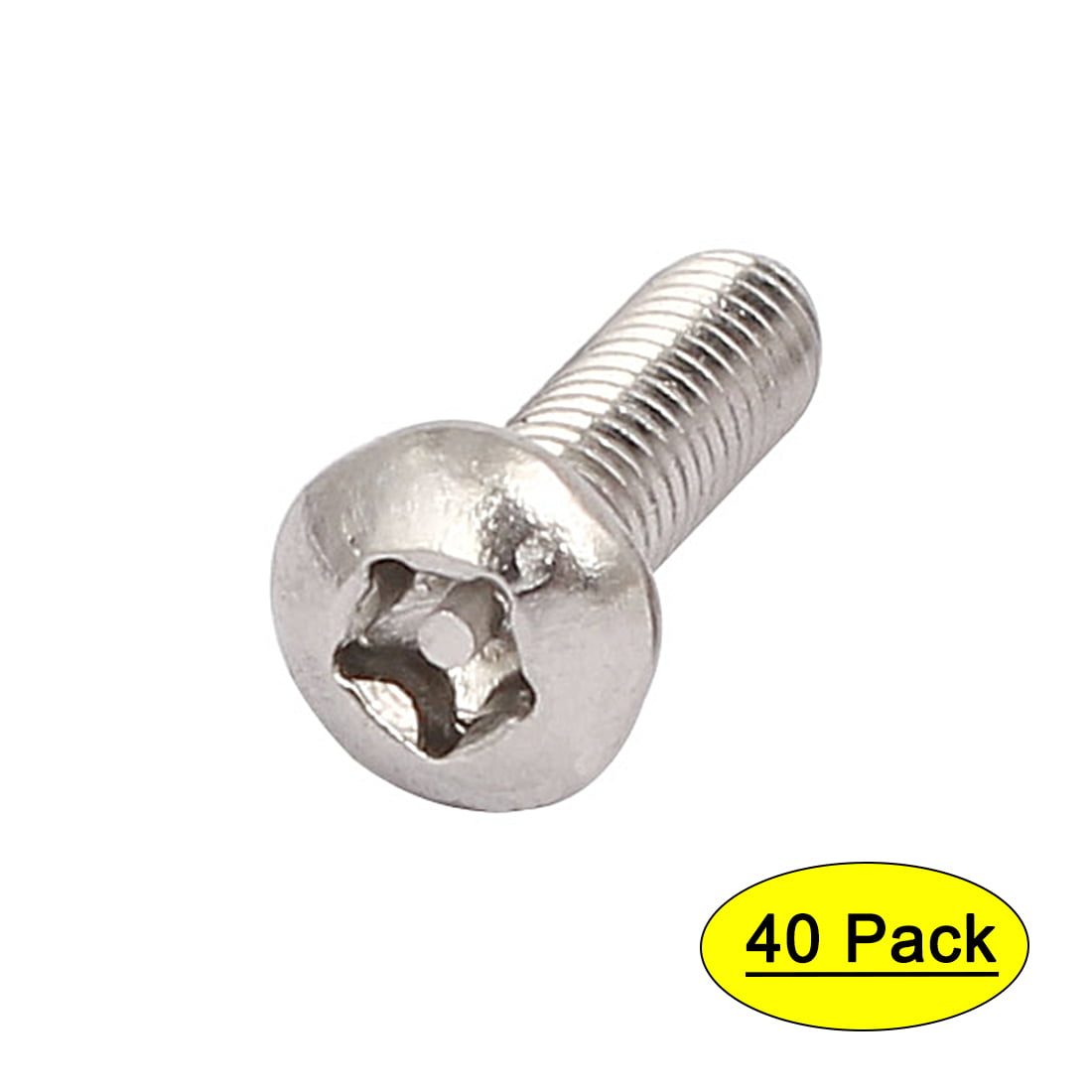 Qty 10 Countersunk Post Torx M8 x 35mm Stainless T40 Security Screw Tamperproof