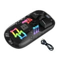 thumbnail image 2 of Bunblic Transparent Mouse LED No Wire Mouse Ergonomic Mice Gamer Mouse with LED Lights BT5.0 for Laptop Home Travel PC Computer Black, 2 of 8