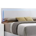 thumbnail image 2 of BenJara Contemporary Style Queen Size Wooden Panel Bed with Headboard, White, 2 of 4