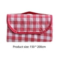 thumbnail image 3 of Colchoneta plegable para picnic, impermeable, tela Oxford, almohadilla para acampar en la playa (rosa 150x200cm), 3 of 5