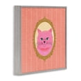 thumbnail image 3 of Stupell Industries Eclectic Pink Cat Portrait Gray Framed Giclee Art, 17 x 17, by Carrie Cantwell, 3 of 8