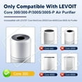 thumbnail image 2 of 2 Pcs Yellow Core 300 Replacement Filter 3 In 1 True HEPA Activated Carbon, 2 of 8