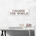 thumbnail image 2 of ARTCANVAS CHANGE THE WORLD Girls Room Decor Canvas Art Print - Size: 36" x 12" (1.50" Deep), 2 of 9