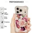 thumbnail image 3 of CoverON Phone Design For Apple iPhone 17 Pro Case, Clear Flexible Soft Rubber Slim TPU Cover, Peony Flower, 3 of 8