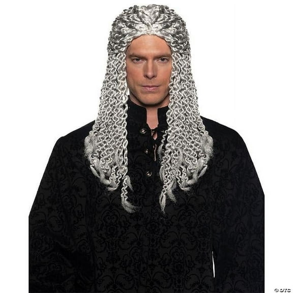 Wig Dreads Silver Costume Accessory - One Size