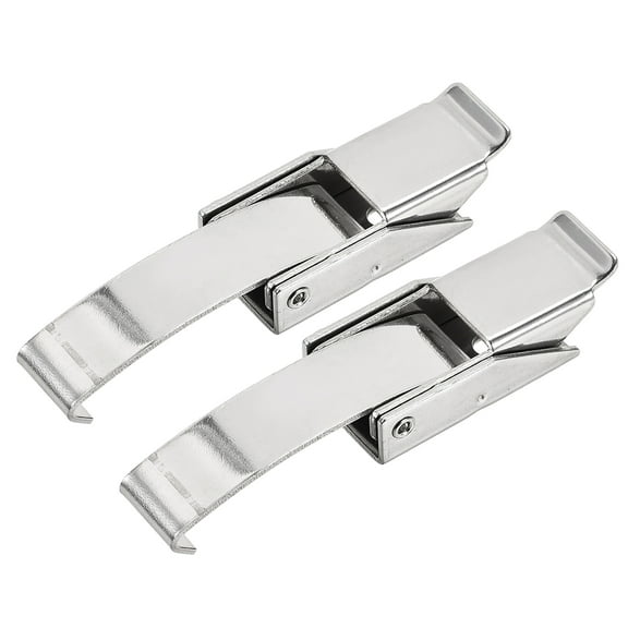 3.39" SUS304 Stainless Steel Draw Toggle Latch with Spring-steel Hook - 2 Pcs